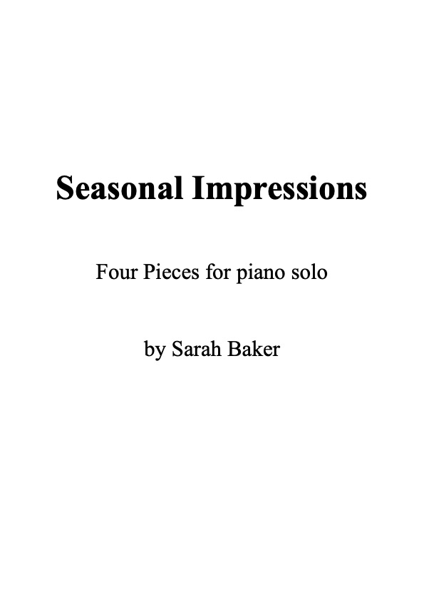 Seasonal Impressions score example
