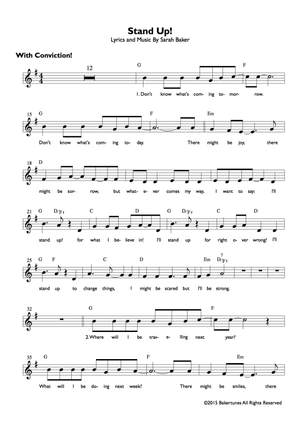 Singing Connections — An Opportunity To Discuss score example