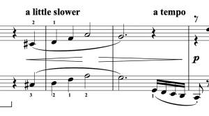 'Shadows' score excerpt